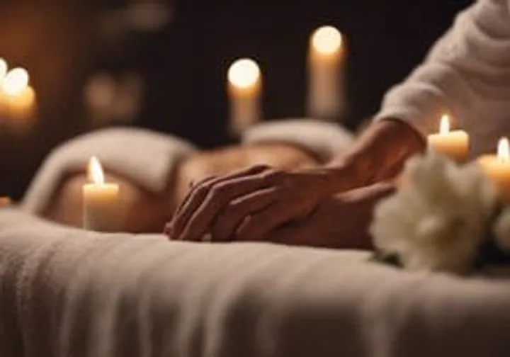 Massage intuitif avec une ambiance calme et enveloppante